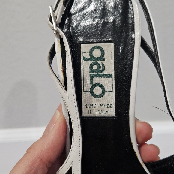 Black & white leather pumps - Picture 9 of 15